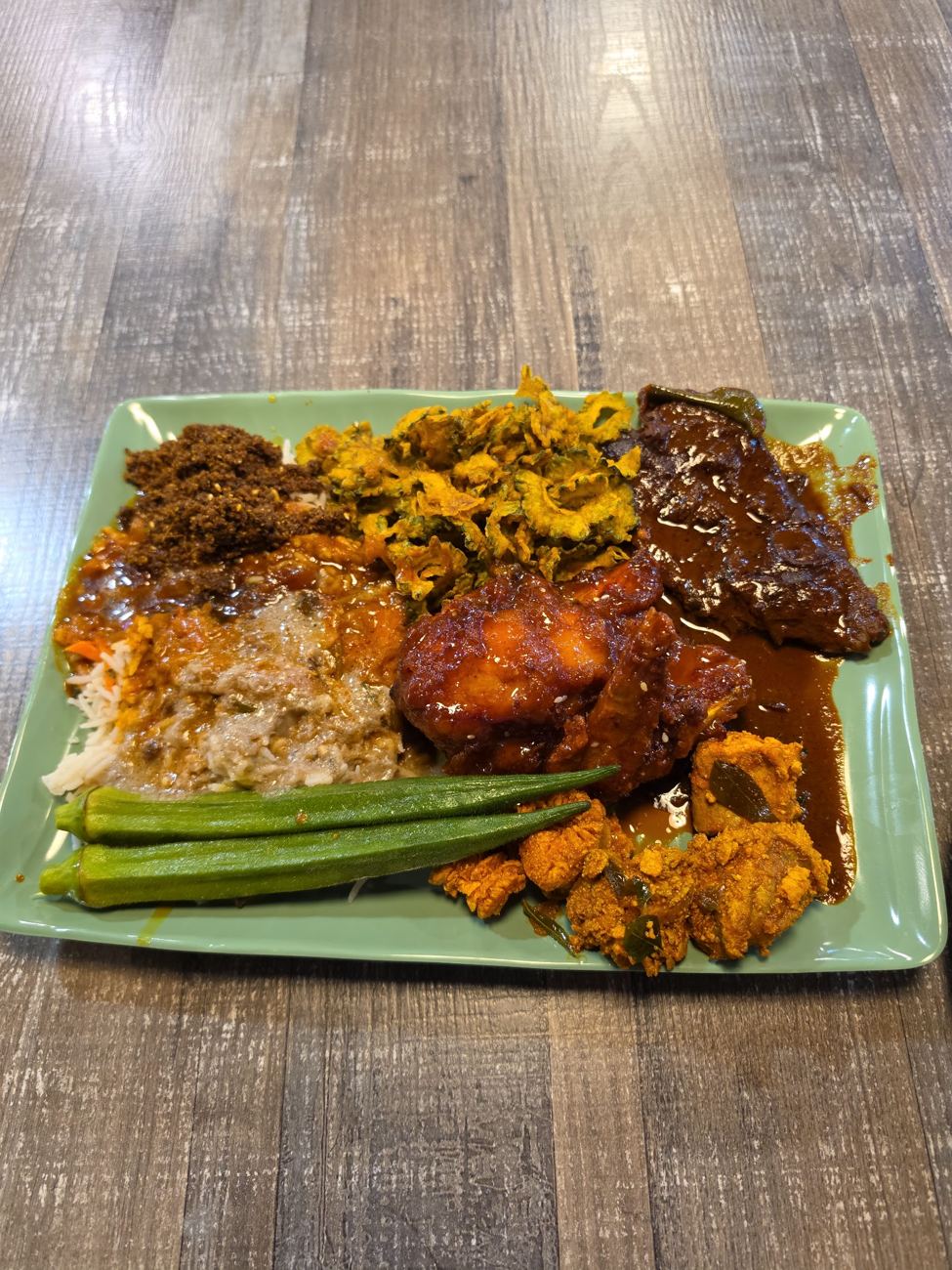 Rice + self-pick curries