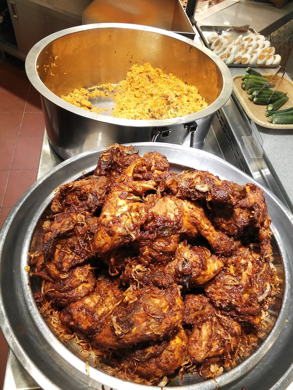 Big fried chicken