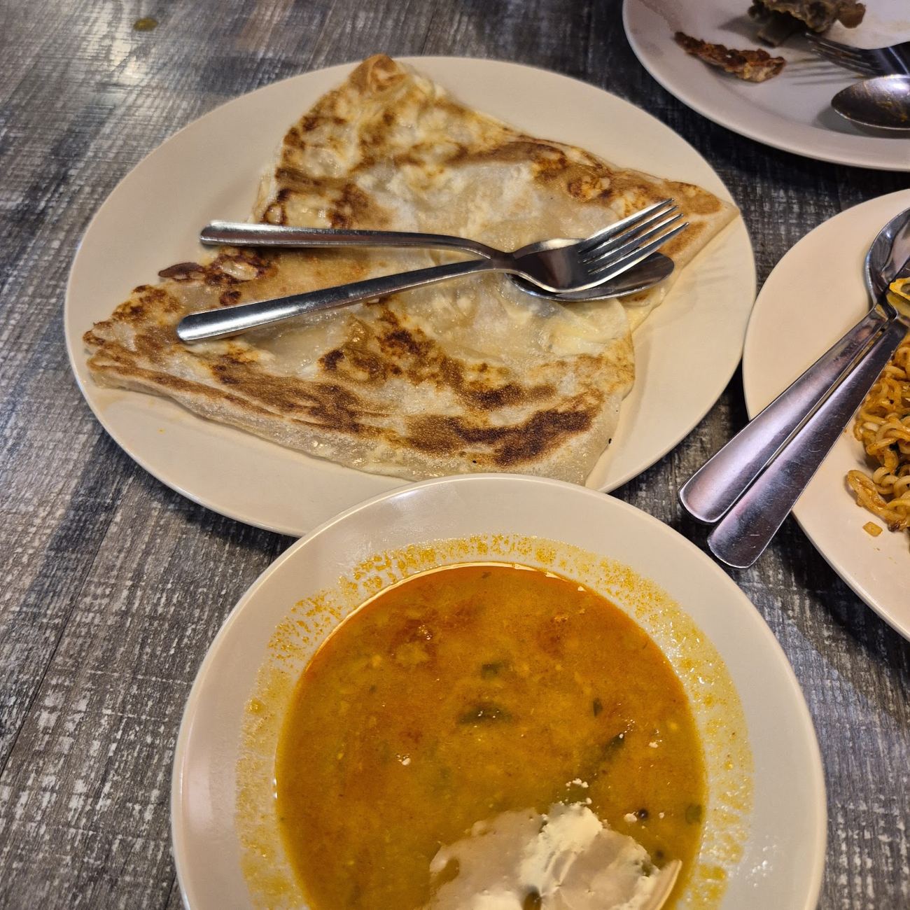 Roti canai + dhal